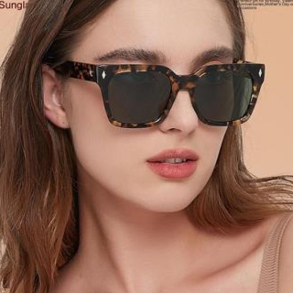 ☘️Polarized  Sunglasses for Women: UV Protection Womens and Mens Square Shades main image 3